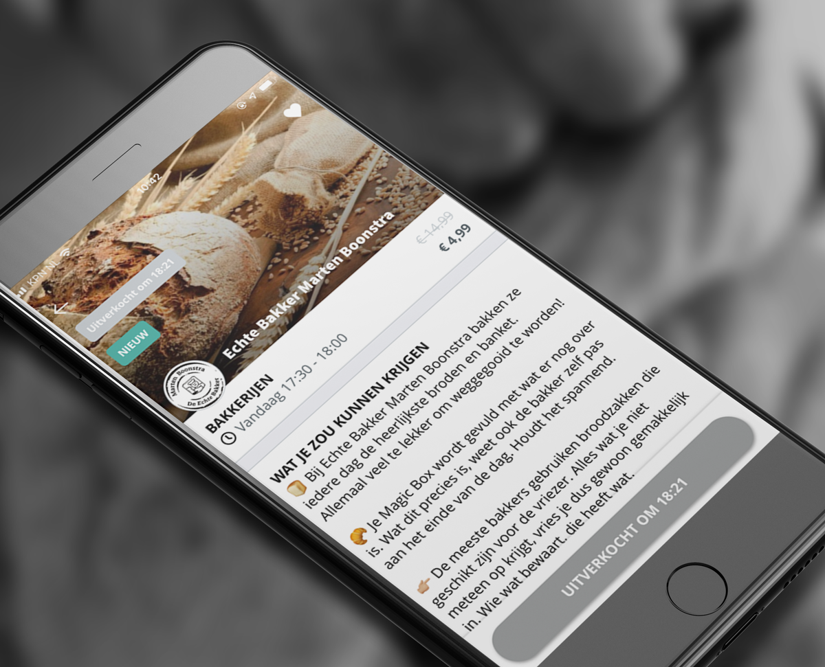 Marten Boonstra sluit zich aan bij de app Too Good To Go